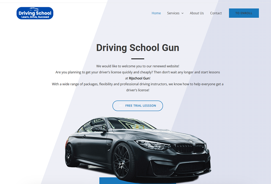 Driving School Website