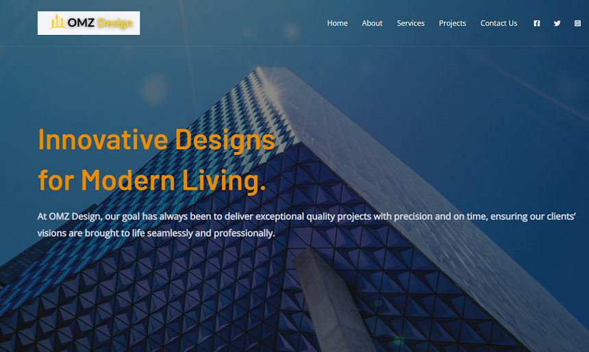 OMZ Architecture Website